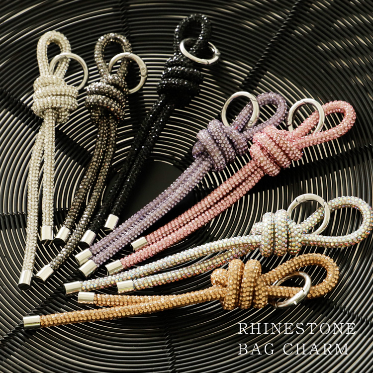 ＜卸＞【バッグチャーム】【ラインストーン】キラキラ アクセント キーホルダー【nsa-30274z】