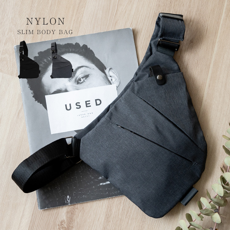 ＜卸＞【nsb-30231z】【NYLON】【ボディバッグ】ショルダーバッグ メンズ ポケット