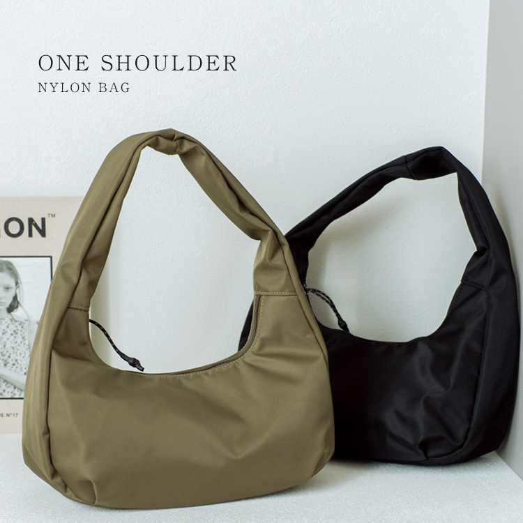 ＜卸＞【inb-10146z】【NYLON】【ショルダー】シンプル ミニマルデザイン ノームコア バッグ