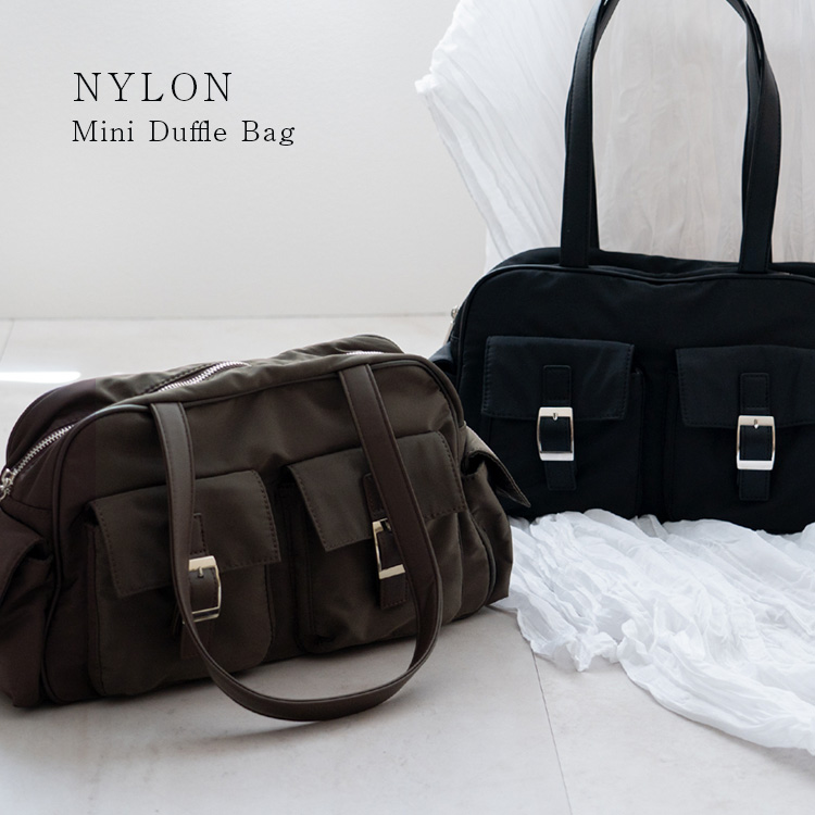 ＜卸＞【NYLON/PU】ダッフルバッグ ミニボストン 韓国ファッション 軽量【nsb-70003z】