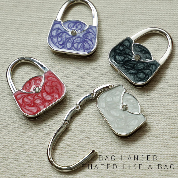 ＜卸＞【バッグハンガー】かばん型 可愛い パール【nsz-30398z】