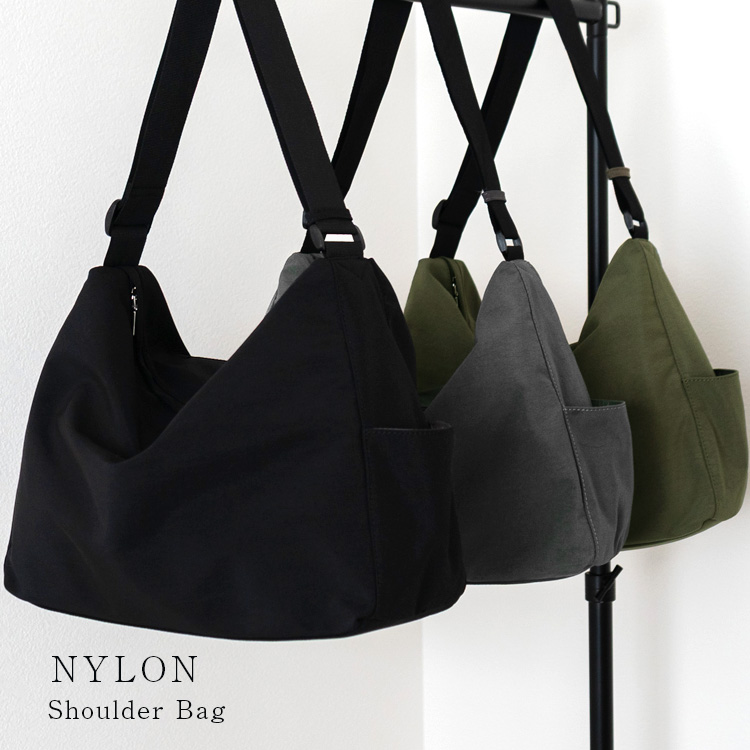 ＜卸＞【ナイロン】ショルダーバッグ シンプル カジュアル ユニセックス【sib-80044z】