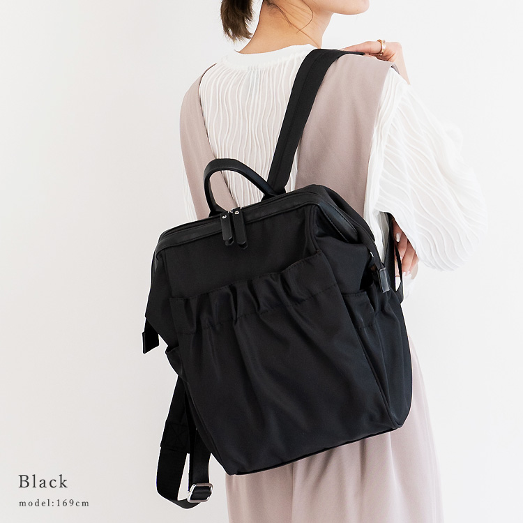 ＜卸＞【bsib-p1871x】【x1781p】【高密度ナイロン】【リュック】バッグパック　リュックサック　がま口　ドクターズ